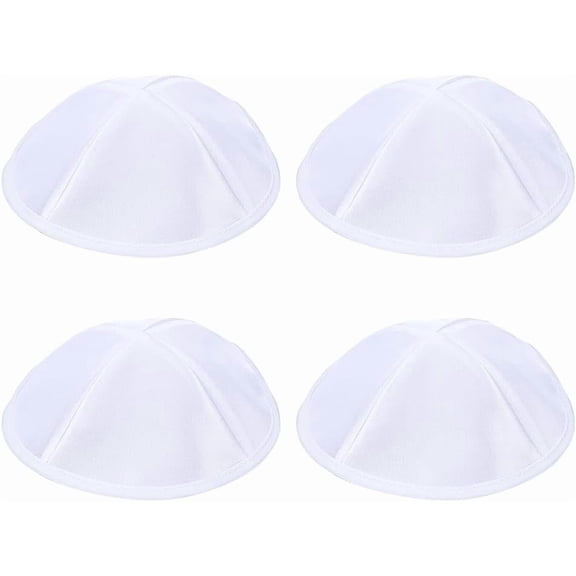4pc Polyester Hat Half Round White 160x1.5mm