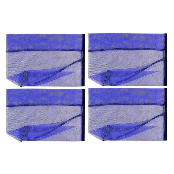 4pc Pool Facing Floating Chairs,Blue Net,Pool Party Water Fun Relaxation Loungers (Noodles Not Included)