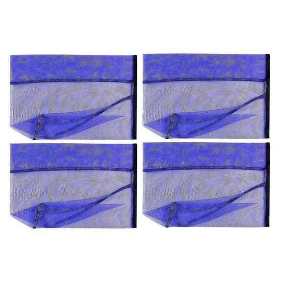 4pc Pool Facing Floating Chairs,Blue Net,Pool Party Water Fun Relaxation Loungers (Noodles Not Included)