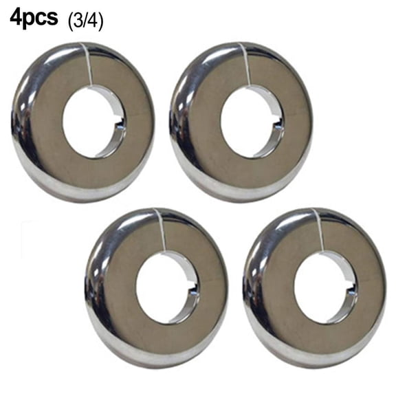 4pc Radiator Pipe Cover Collar 3/8” /2” 3/4” hole, Slide Over Existing Pipe
