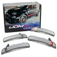 thumbnail image 1 of 4pc-Set Clear/White Lens Front & Rear Wheel Arch Side Marker Lamp Housings w/Amber & Red Incandescent Bulbs, For 2012-2019 Fiat 500 Abarth/GQ Models, 1 of 9