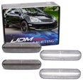 thumbnail image 1 of 4pc Set Semi-Clear Lens All White Full LED Strip Front/Rear Side Marker Light Kit For 2002-2005 Honda Civic Si/SiR 3Dr Hatchback ONLY, 1 of 8