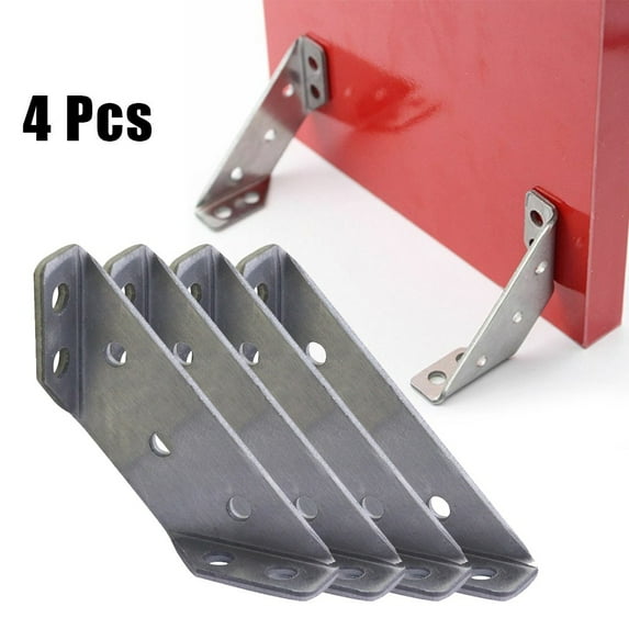 4pc Stainless Steel Angle Corner Brackets Protector Right Angle Corner Stands Electroplating Process For Furnitur Connections