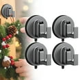 thumbnail image 1 of 4pc Suction Cup Hooks,Suction Cup Hooks For Shower,No Drill Suction Hooks For Bathroom,Towel Hooks For Bathrooms,Bathroom Suction Hooks,Wreath Hangers For Front Door Christmas Decorations, 1 of 8