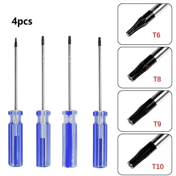 4pc /T8/T9/T10 Precision Magnetic Screwdriver for Xbox 360 Wireless Controller
