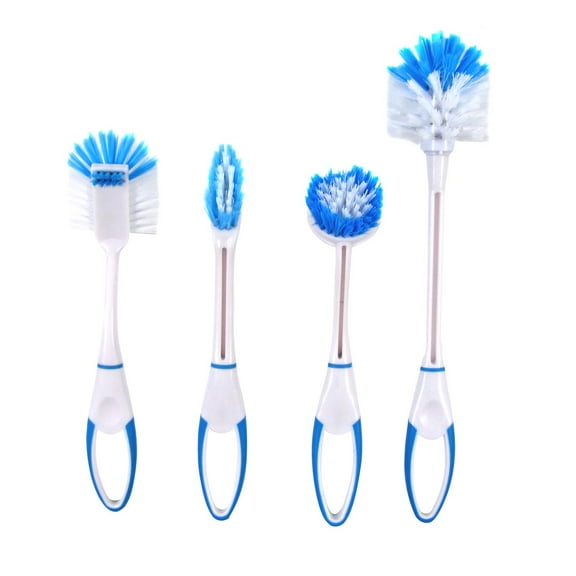 4pc Toilet Sink Shower Scrub Bathroom Brush Set Cleaning Supply Essential Hand Tool Kit