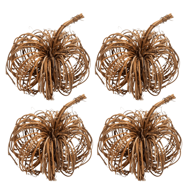 4pc Artificial Glitter Pumpkin Set Thanksgiving Fall Decor Halloween Arts Crafts 4pc Artificial Glitter Pumpkin Set Thanksgiving Fall Decor Halloween Arts Crafts