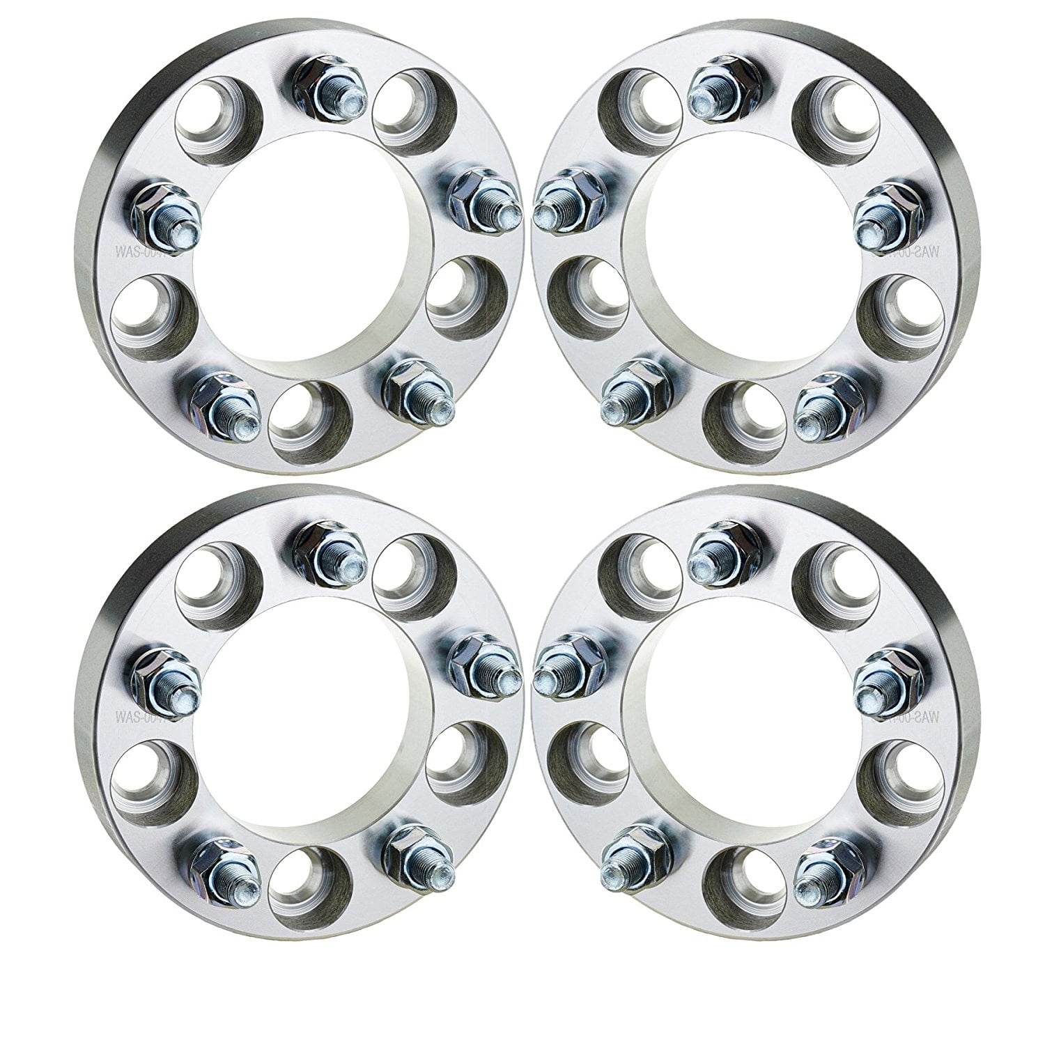 4pc Wheel Spacers Adapters 5 Lug 5x4.5 / 5x114.3 1" Thickness
