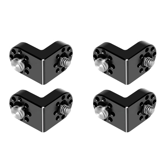 4pcs 1/4 3/8 Screw Extension 90 Right Angle Mount Adapter for Tripod Monitor Video Image Transmission DSLR Camera Cage