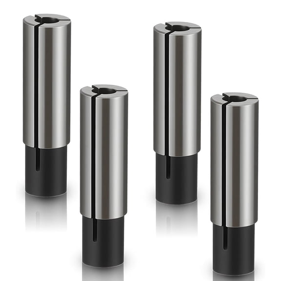 4pcs 1/4" to 1/8" Collet Adapter High-Carbon Steel for CNC Router, Lathe & Milling Machines