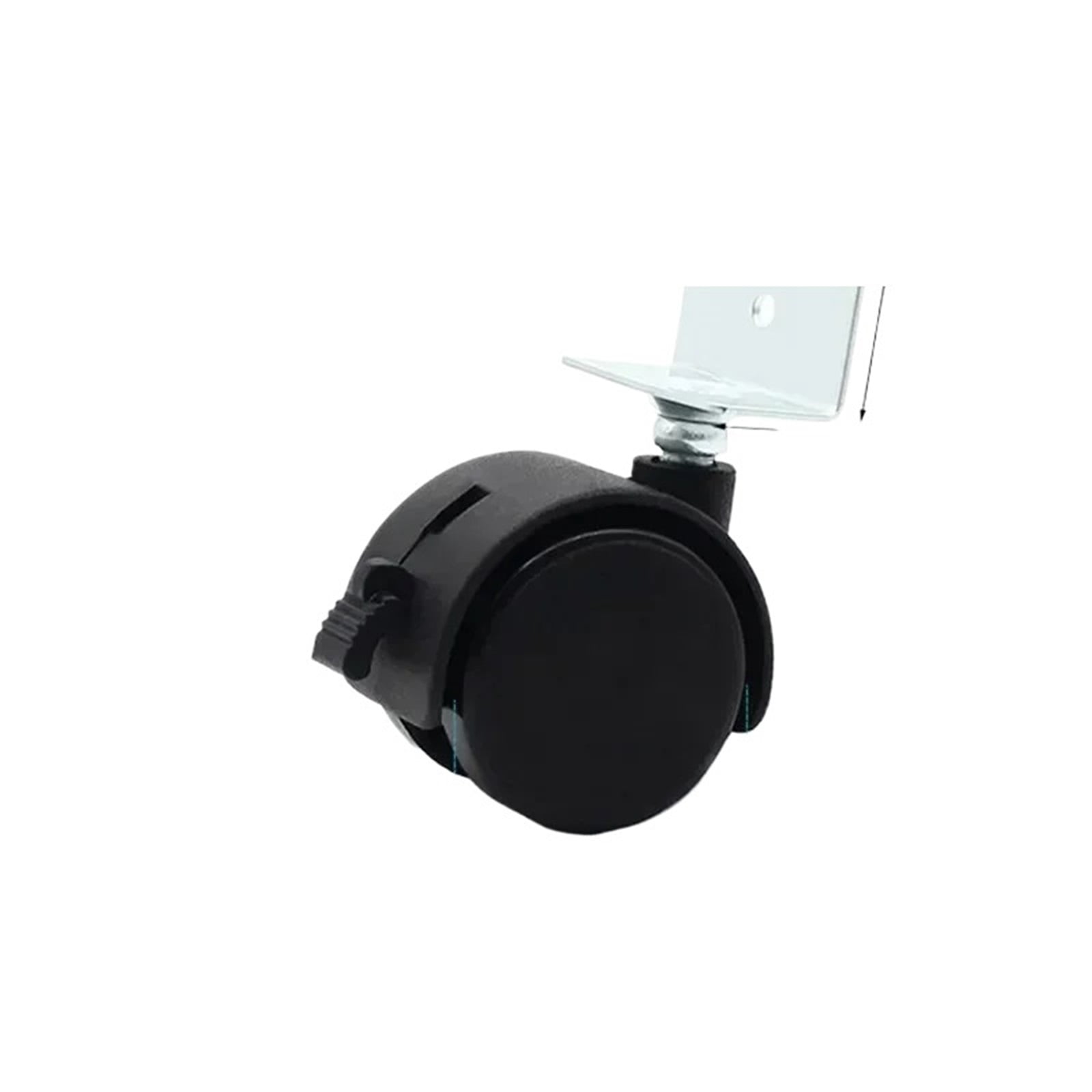4pcs 1.5 Inch Universal Wheel Swivel Caster Roller Wheel Furniture Office Chair Caster With Brake For Luggage Chair Accessories ,Quiet and Smooth