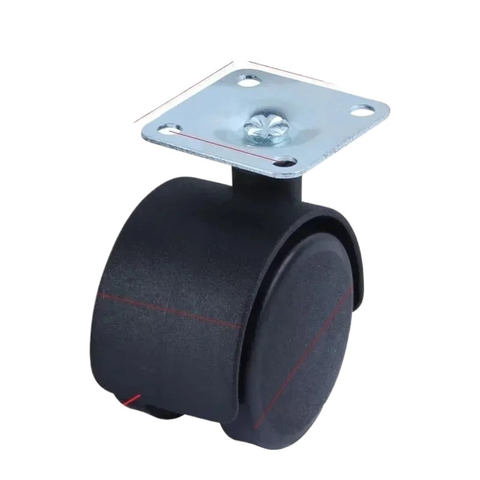 4pcs 1.5 Inch Universal Wheel Swivel Caster Roller Wheel Furniture Office Chair Caster With Brake For Luggage Chair Accessories ,Quiet and Smooth