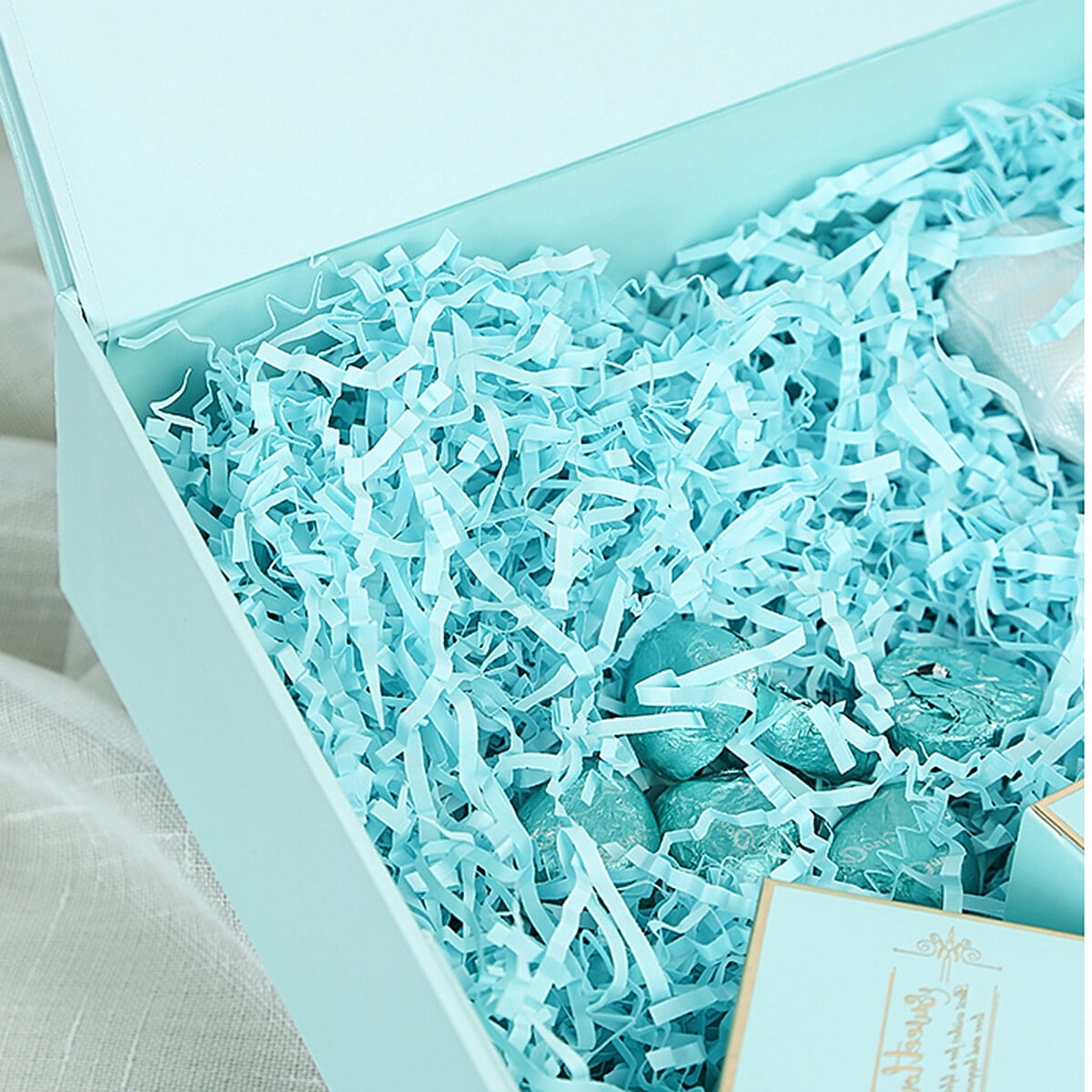 4pcs 100g Lafite Grass Shredded Paper Gift Box Filled Paper Protective