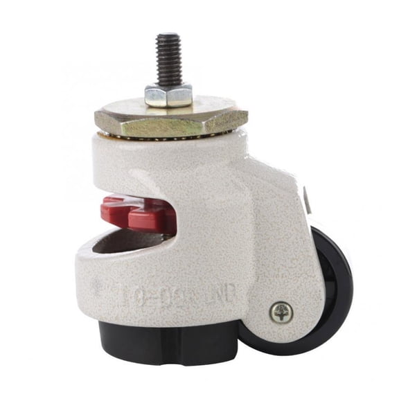 4pcs 100kg Heavy Duty Level Adjustment Caster 8*6*7.5cm Threaded Stem Industrial Roller Wheel 360 Degree Swivel Movable Caster