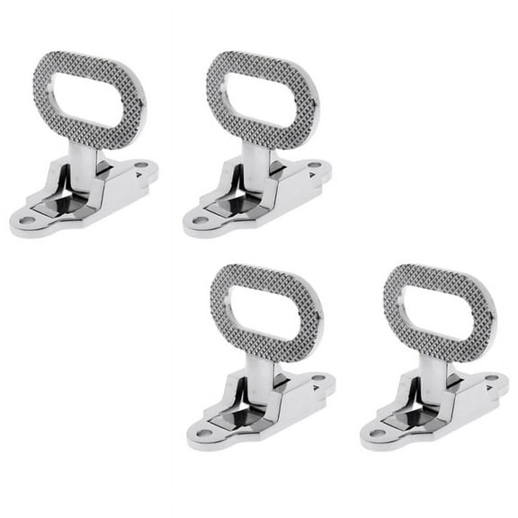 4pcs 108X81mm Diamond Non- 316 Stainless Steel Folding Mast Step Boat Yacht Car RV Transom Step Fold Out Step