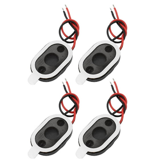 4pcs 10x15x3mm 8 Ohm 0.5W 2-Wire Audio Mediant Stereo Speaker for GPS