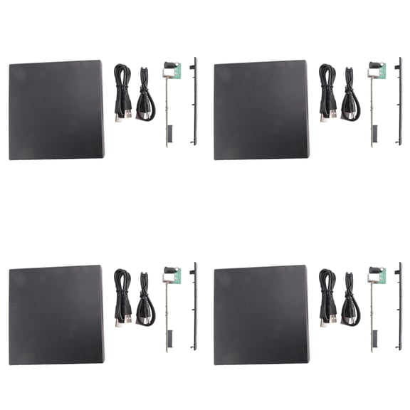 4pcs 12.7mm External DVD Enclosure USB2.0 External DVD/CD-ROM Case for Laptop Desktop PC Optical Disk Drive  to