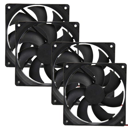 4pcs 120mm 120x25mm 12V 4Pin DC Brushless PC Computer Case Cooling Fan 1800RPM