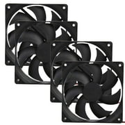 High Performance 12V Brushless PC Fan Set 4Pin PWM 120mm x 25mm Computer Cooler 1800 for Optimal Airflow and System Temperature Control 4PCS