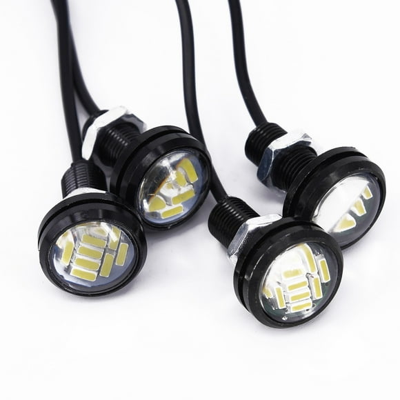 4pcs 12V 15W White Eagle Eye LED Car Auto DRL Daytime Running Lights Backup Lamp