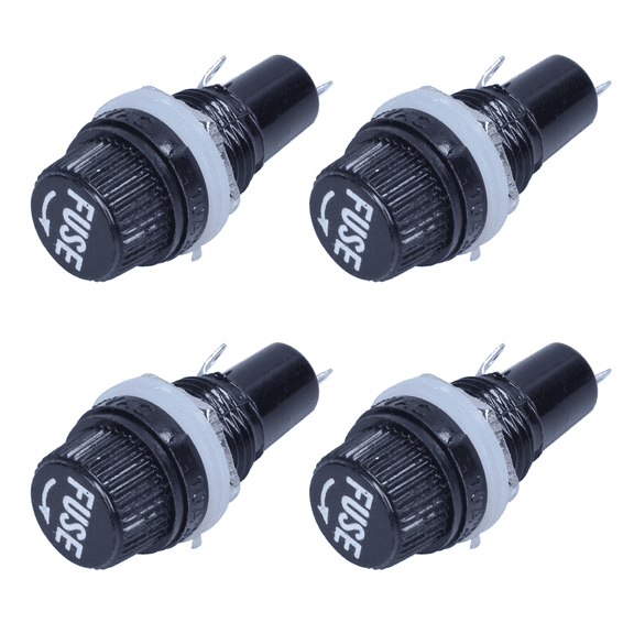 4pcs 12mm Thread with Welding Panel Mount Fuses Holder Socket for 5X20mm