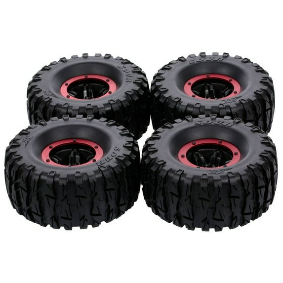 4pcs 135mm 2.2' Rim Rubber Inflatable Tire Wheel Fits for RC Rock Crawler Car RC4WD