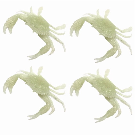 4pcs 13cm Artificial Fishing Crab Lure Bait 3D Simulation Sea Soft Fishing Bait Color
