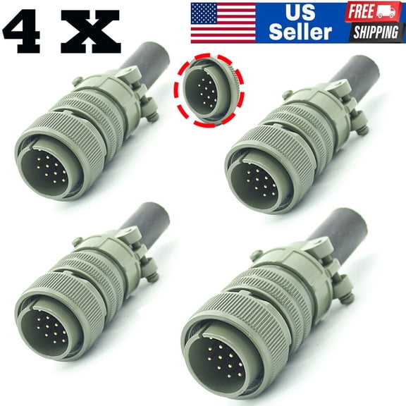 4pcs 14 Pin Metal Male Plug 136961 141162 Connector for Miller Hobart Welder