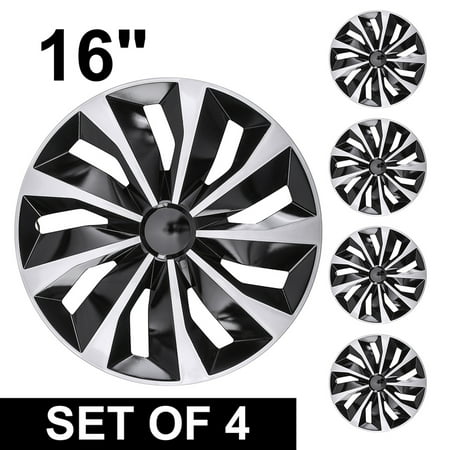 4pcs 16" Wheel Covers Full Rim On Hub Caps fit R16 Tire & Steel Wheels