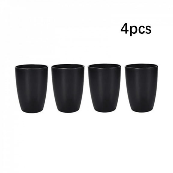 4pcs/16pcs Black pp cutlery set Plate Spitting dish bowl cup cutlery outdoor camping party