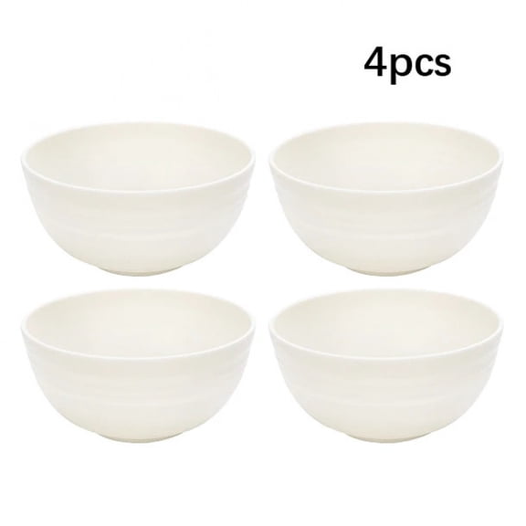 4pcs/16pcs White plastic tableware set plate bowl cup tableware fruit plate dessert plate salad bowl drink cup