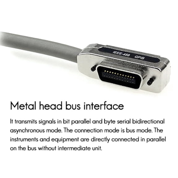 4pcs 1M IE488 Gpib Data Cable Industrial-Grade Communication Transmission Cable Terminal Pci Industrial Control Cable,4 x GPIB cable,Gray