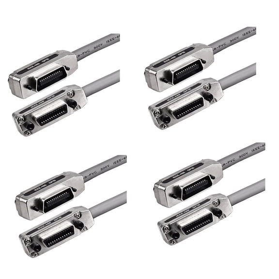 4pcs 1M IE488 Gpib Data Cable Industrial-Grade Communication Transmission Cable Terminal Pci Industrial Control Cable