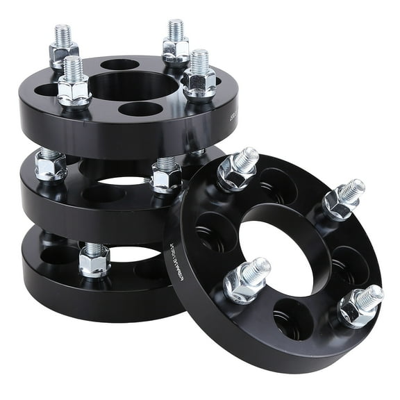 4pcs 1in Flange Wheel Adapter 4x100 To 4x4.5 Wheel Spacer 67.1mm Center Hole Diameter 12x1.5 Bolt