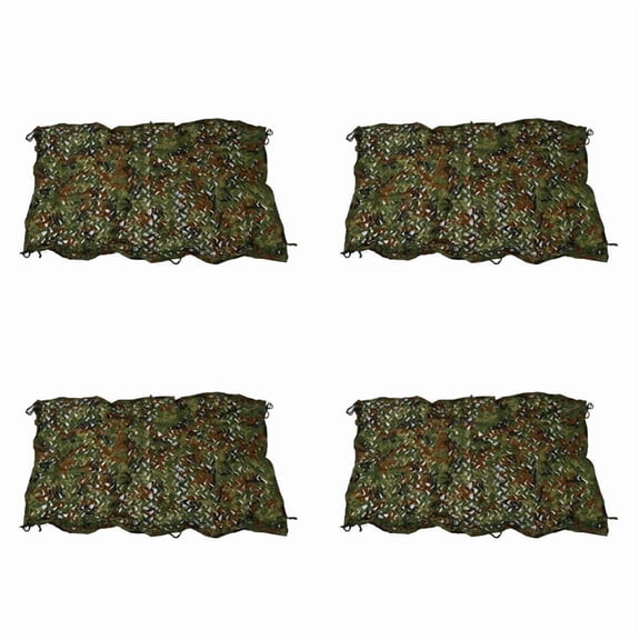 4pcs 1mx2m 39x78 Inch Camouflage Camo Net Cover Hunting Camping,4X Camo Net,camouflage Color
