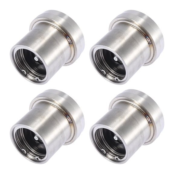 4pcs 2.441 Inch Universal Stainless Steel Boat Trailer Bearing Protector Cap with Dust Cover