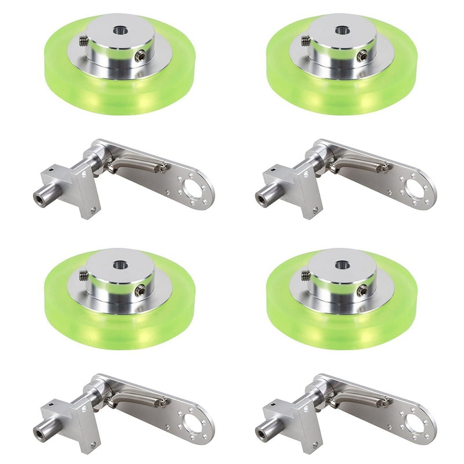 4pcs 200mm Aluminum Polyurethane Industrial Encoder Wheel Measuring ...