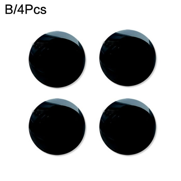 4pcs 20mm Black Car Door Lock Keyhole Protector Stickers Cover Accessories, K8F9