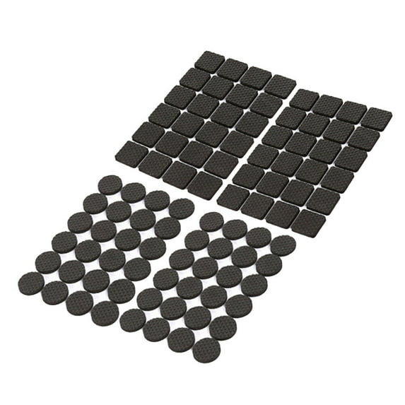 YOSADIER Renaclipy Strong Adhesive Furniture Pads Black 4 Pieces Floor Protectors for Hardwood Tile Carpet