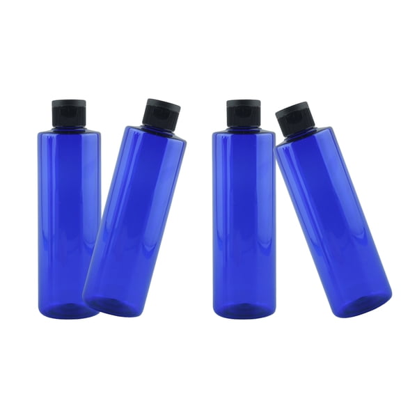 4pcs 250ml Refillable Bottles with Caps for Easy Filling Empty Dispenser Plastic Storage Bottles for Various Liquids