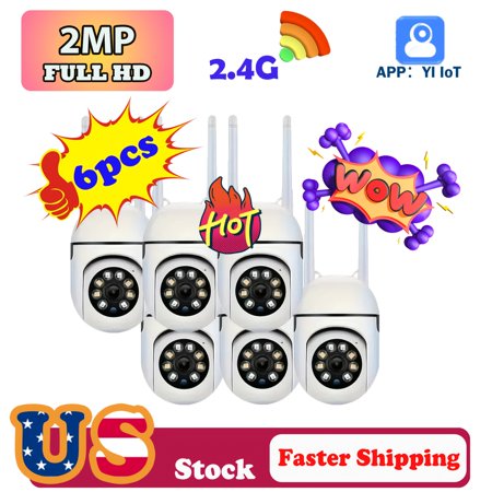 4pcs 2MP HD Wireless WiFi Home Camera Indoor, 1080P/360°/2.4GHz Single Band Mini Security Cameras, with Audio, Two Way Talk, Automatic Humanoid Tracking, Smart Night Vision Camera