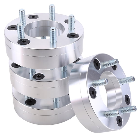 Gsuatey 4pcs 2in Flange Wheel Adapter 6X5.5in to 5X4.75in Wheel Spacer 108mm Center Bore Diameter 14x1.5 Bolt For GMC Chevrolet for Cadillac