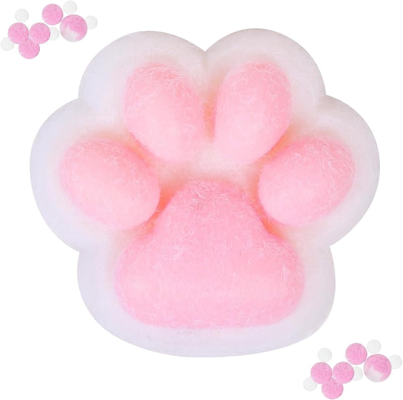 Novlect Things 4pcs 3.15in Big Squishy,Cat Paw Squishy Toys,Cute Kawaii fufu Squishies ...