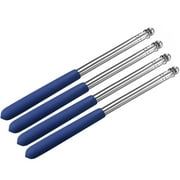 4pcs 3.28ft/1M, Handheld Flagpoles,Stainless Steel, Guide Flag Pole,Teaching Pointer,Blue