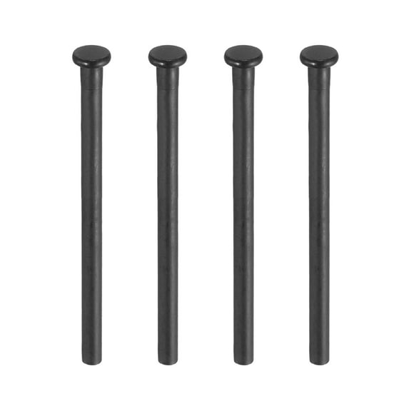 Uxcell 4Pcs 3.5 inch Door Hinge Pins, Removable Brushed Door Hinge for Wood Residential Door Replacement, Matte Black