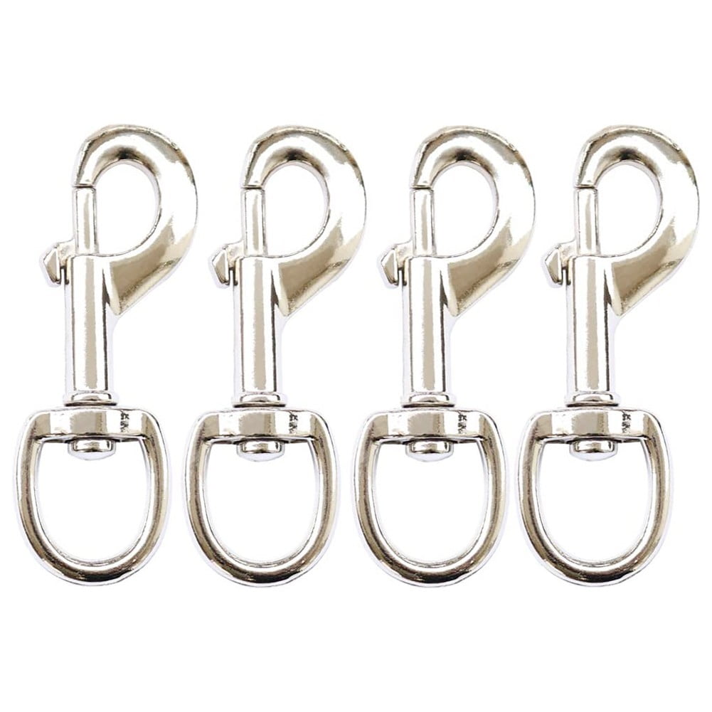 4pcs 3.5inch Flag Swivel Snap Hooks Flagpole Accessories 70 Pound Safe Load Garden