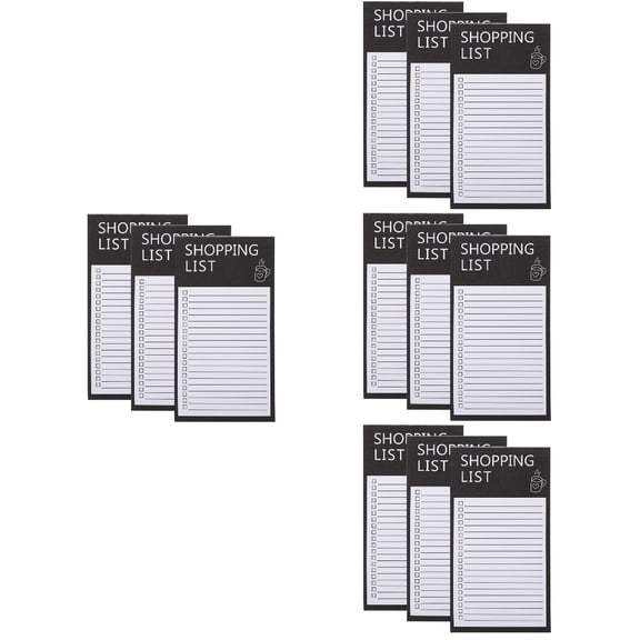 4pcs 3 Books Memo Pad Fridge Magnetic Notepad To-Do-List Notepad Fridge Magnetic Backing Note Pads