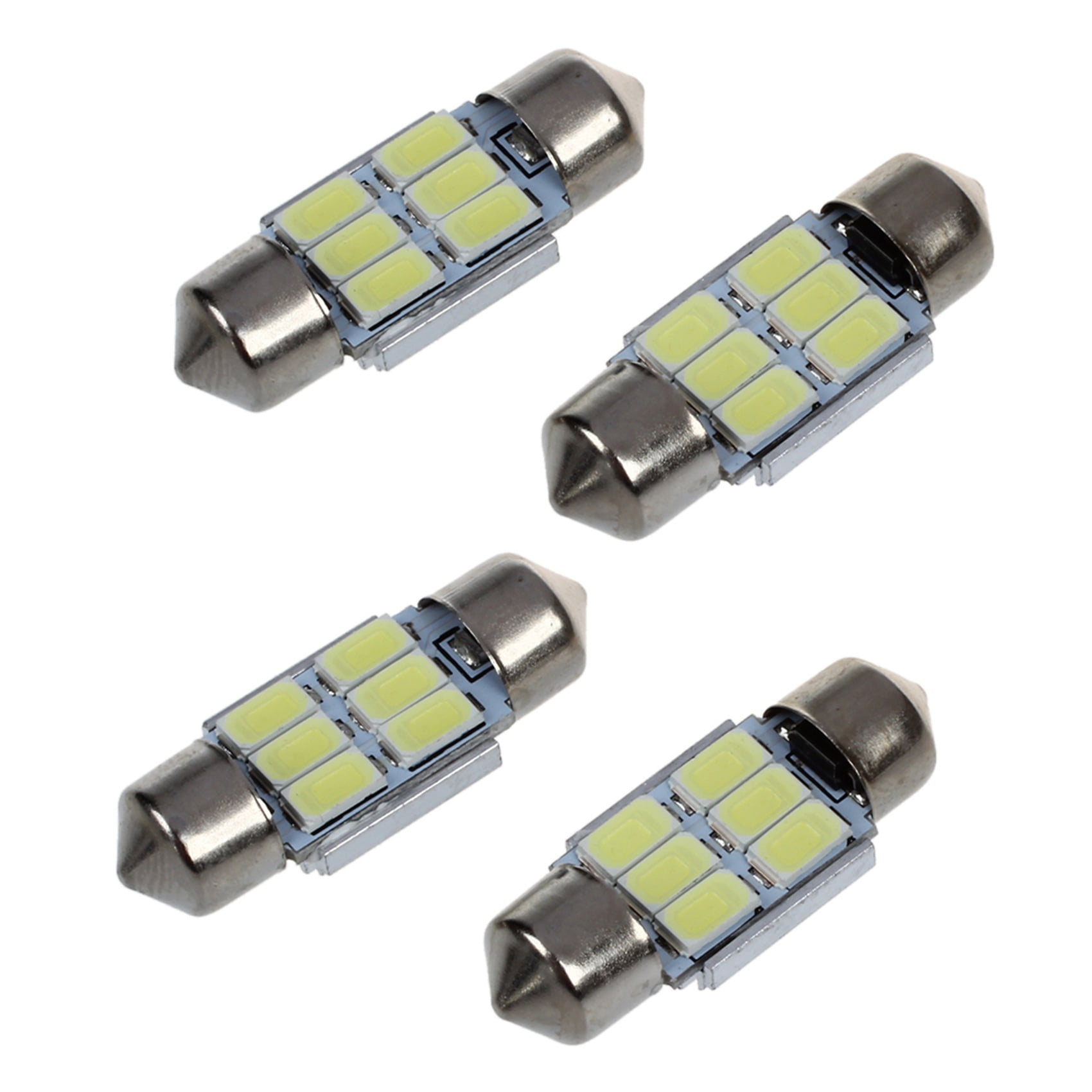 4pcs 31 mm 6 5630 SMD LED Festoon Indoor Lighting 3W 195LM 6500K