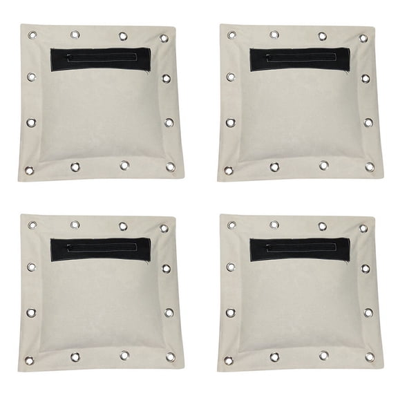 4pcs 38 X 38cm Heavy Duty Punch Bag Empty Sand Bag Martial Arts Wall Bag Kick Boxing Punch Bag