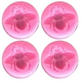 thumbnail image 1 of 4pcs 3D Bumble Bee Silicone Mold, Clearance, for Fondant Chocolate Candy Gum Paste Polymer Clay Resin Kitchen Baking Sugar Craft Cake Decorating Tools, 1 of 1